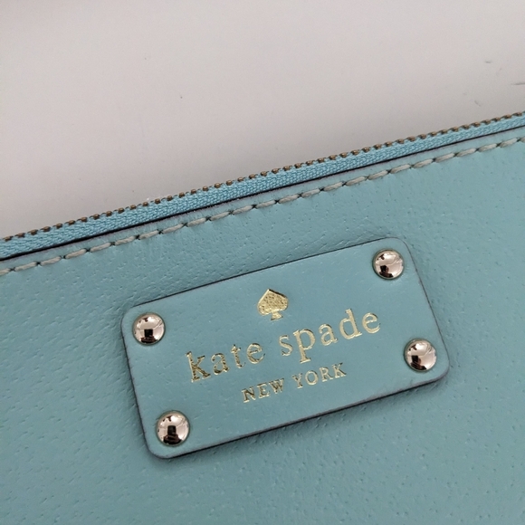 EUC! Kate Spade New York Wellesley Byrd Pebbled Leather Shoulder Bag Robins Egg - Picture 2 of 16